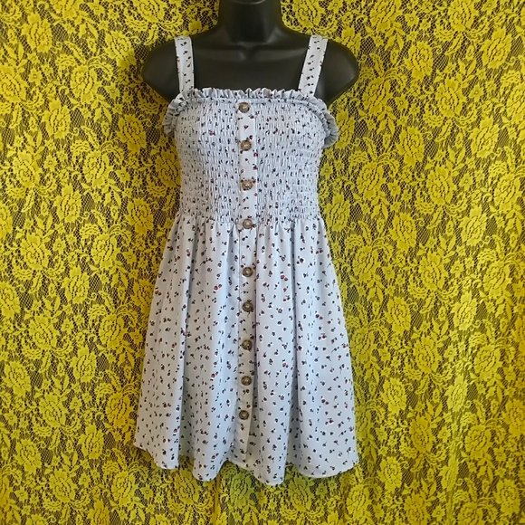 Boho Babydoll Smocked Fit & Flare Tunic - Picture 2 of 7